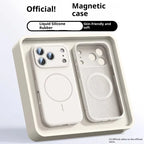 Fine Circle Magnetic iPhone Case Liquid Silicone - Viexta