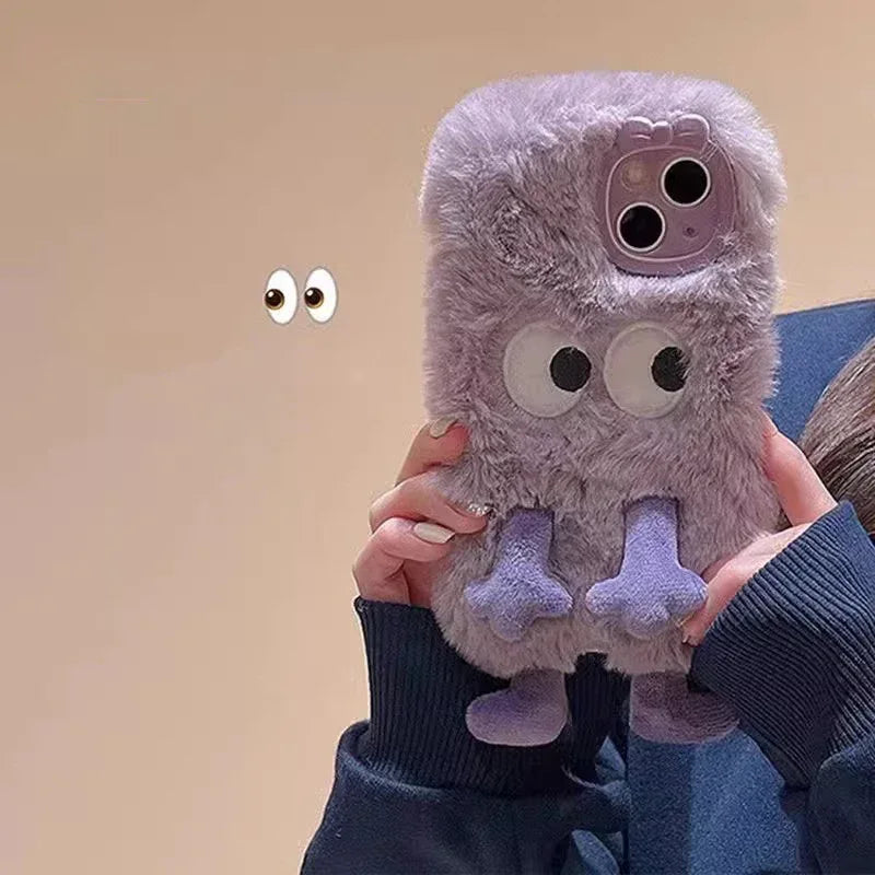 Fashion Purple Plush iPhone Case - Viexta