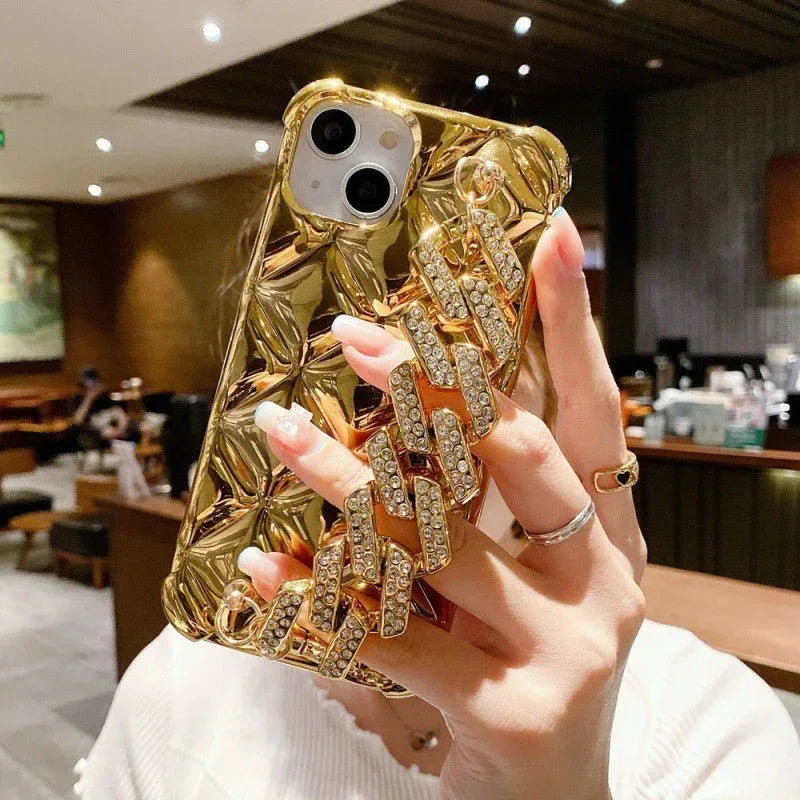 Rhinestone Braceleted iPhone Case - Viexta