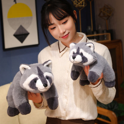 Cute Lying Raccoon Plush Doll