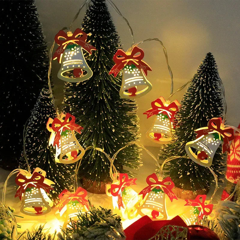 Christmas LED Light String Santa Claus Elk Snowman - Viexta