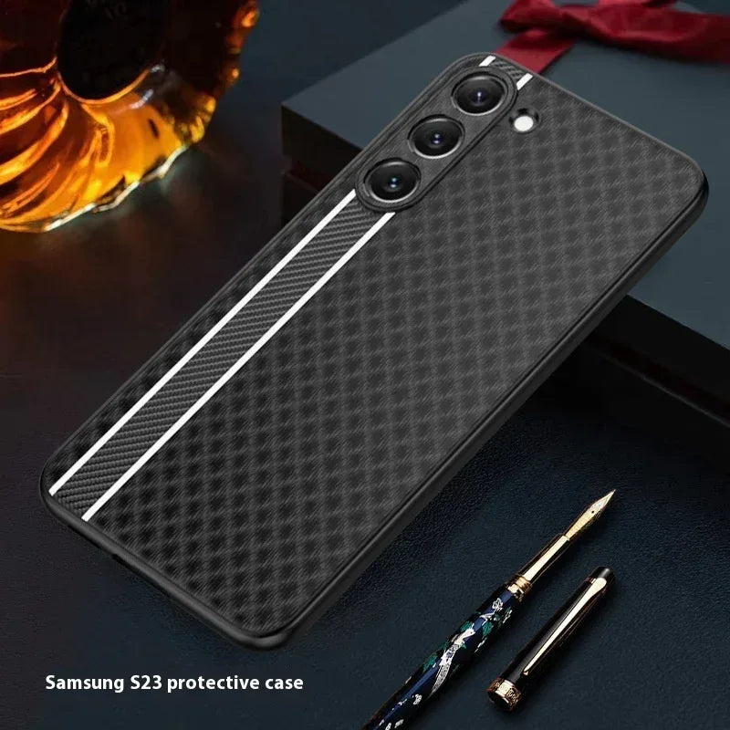 Business Leather Samsung S Series Ultra-thin Phone Case - Viexta