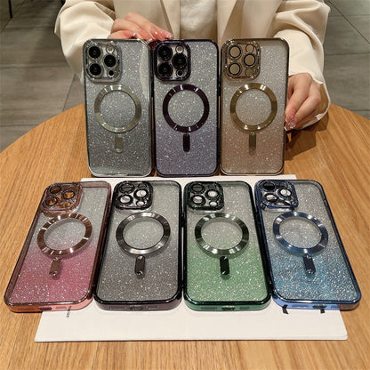 Magnetic Electroplating Soft Shell iPhone Case