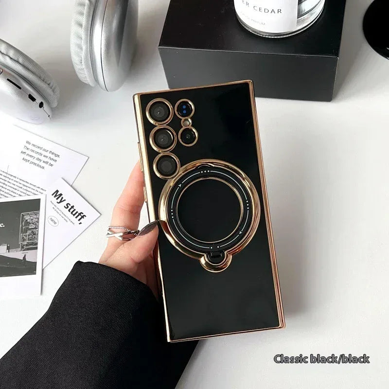 Magnetic Rotating Protective iPhone Case - Viexta