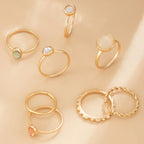 Set of Twist Hollow Ring - Viexta