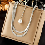 316L Stainless Steel Beaded Necklace