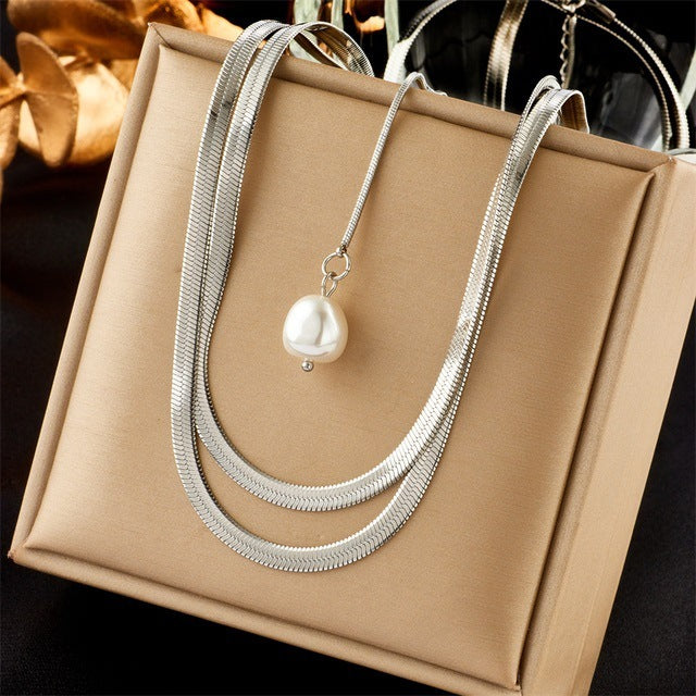 316L Stainless Steel Beaded Necklace