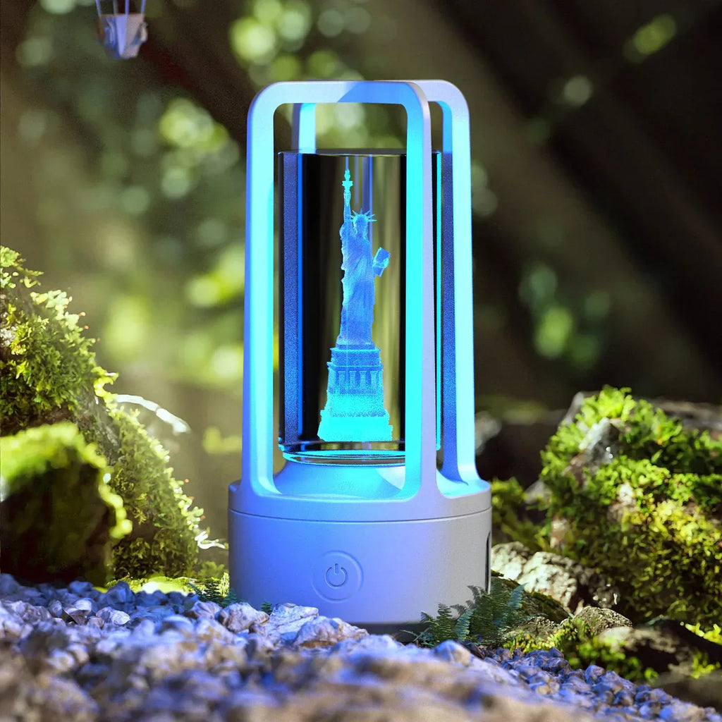 Creative 2 In 1 Audio Acrylic Crystal Lamp - Viexta