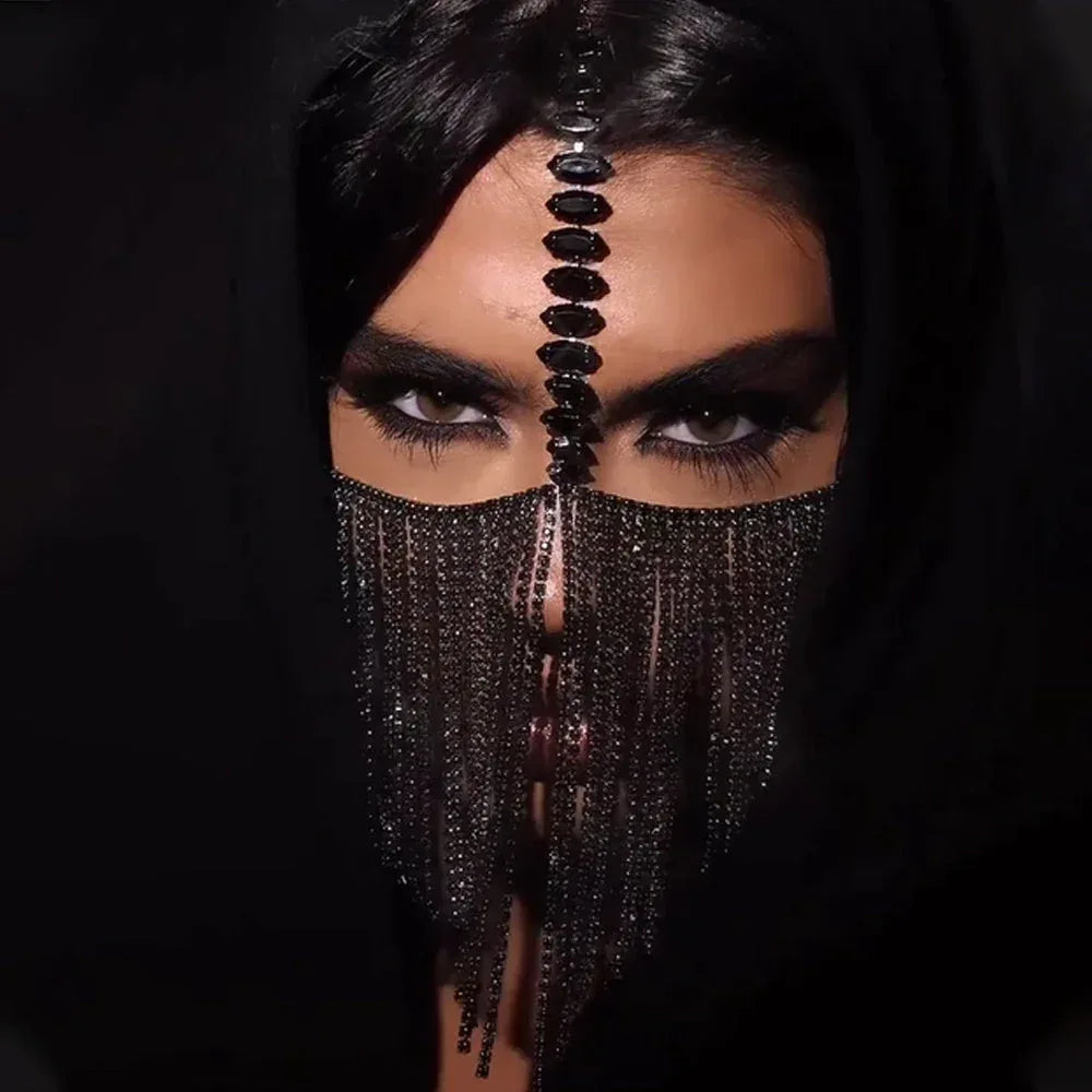 creative-mysterious-diamond-tassel-mask - Viexta