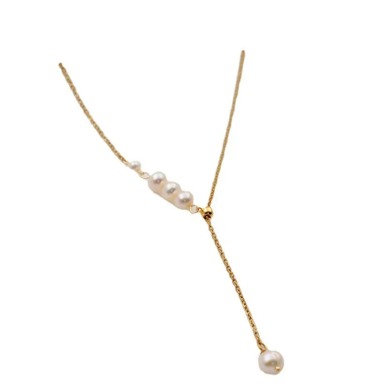 Fresh Water Pearl Grace Clavicle Chain - Viexta