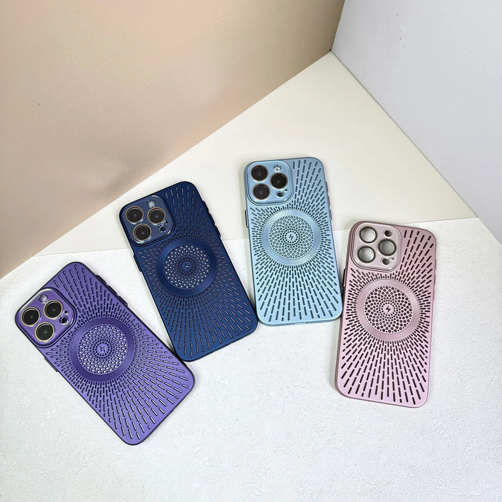 Heat Dissipation Network Shell Magnetic iPhone Case - Viexta