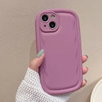 Pure Color Ribbon Wrist Lanyard iPhone Case - Viexta