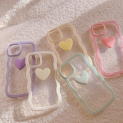 Love Wave Border iPhone Case