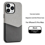 Cloth Pattern Leather Magnetic Suction iPhone case - Viexta