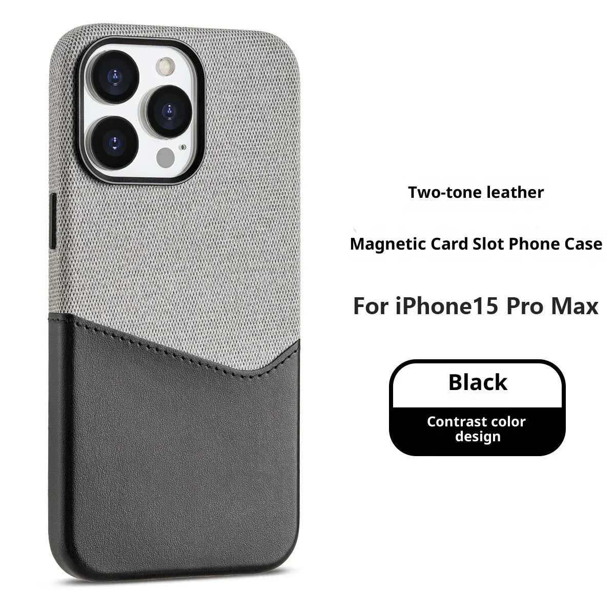 Cloth Pattern Leather Magnetic Suction iPhone case - Viexta