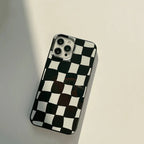 Silicone Thickened Plaid iPhone Case - Viexta