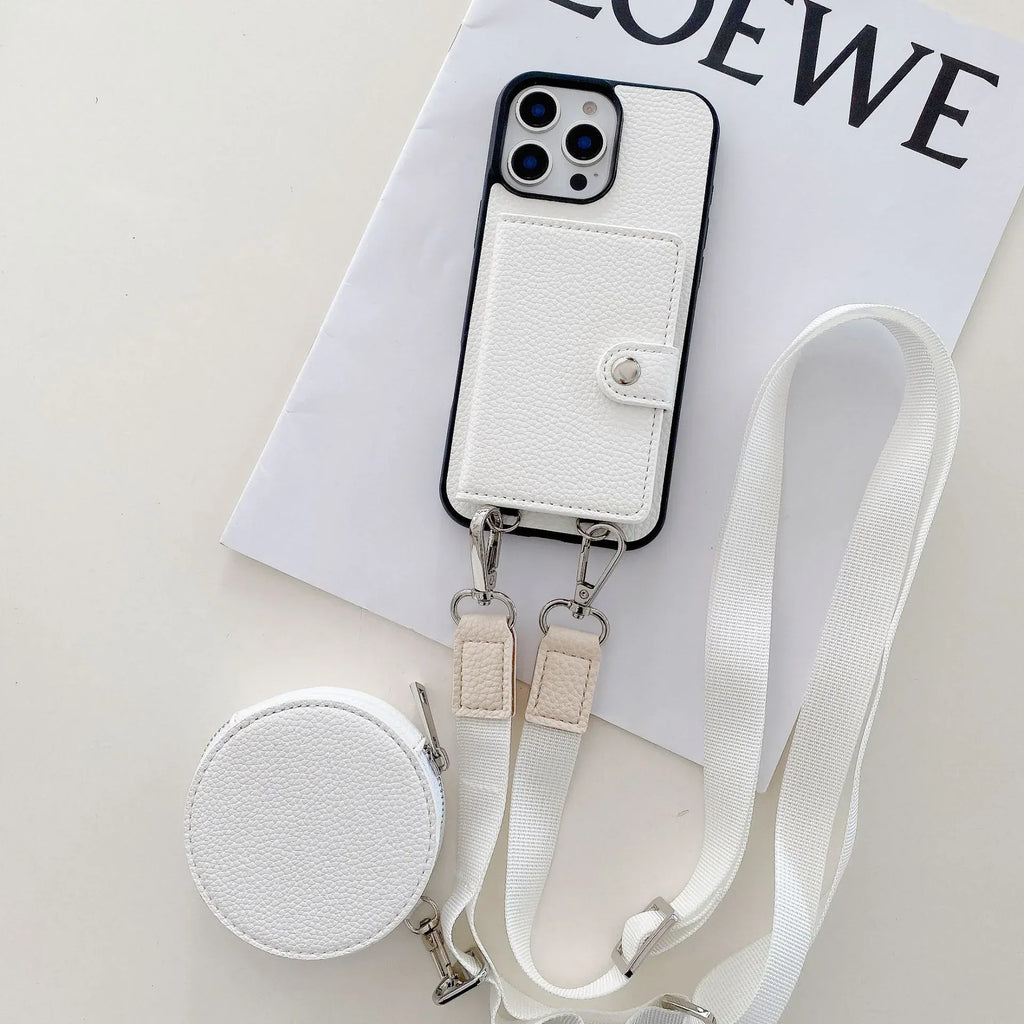Card Holder Card Lanyard iPhone Case - Viexta
