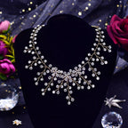 Tassel Rhinestone Necklace - Viexta