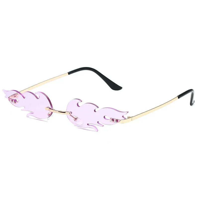 personalized-trend-flame-shaped-sunglasses - Viexta