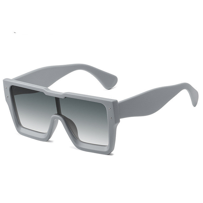 Large-frame One-piece Square-frame Sunglasses