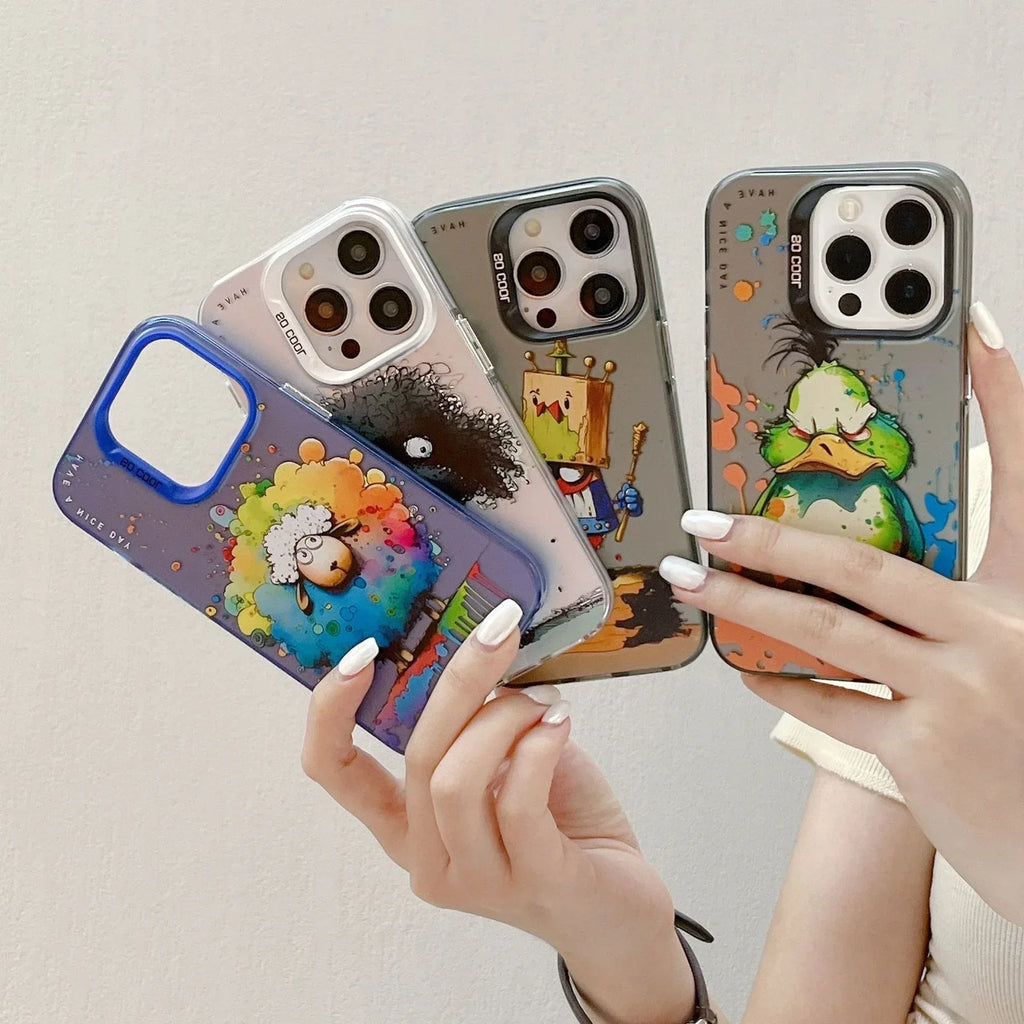 2d Cartoon iPhone Case - Viexta