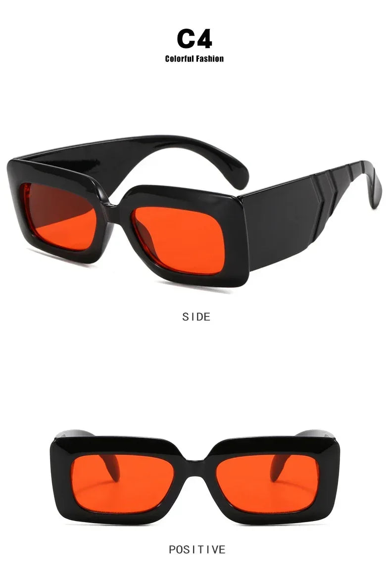 Retro Snake-pattern Sunglasses - Viexta