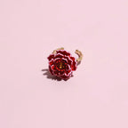 Grape Manor Peach Blossom Enamel Ring - Viexta