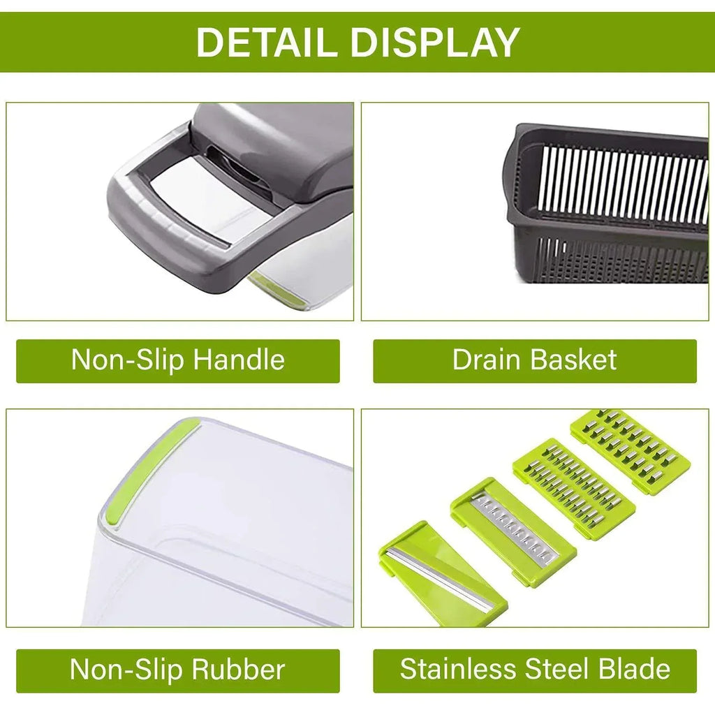 12 In 1 Manual Vegetable Chopper - Viexta