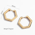 18k INS Net Red Popular Hoops - Viexta