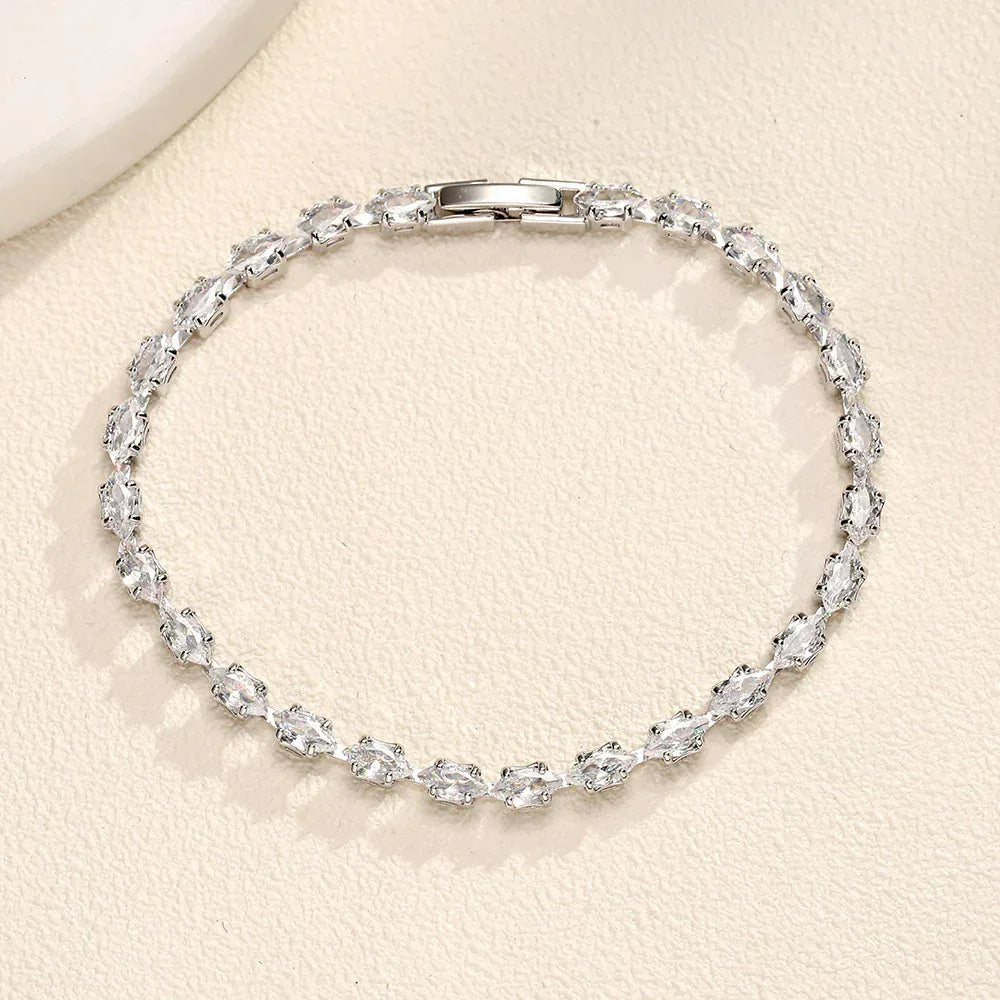 Color Zircon Bracelet Retro Horse Eye Fashion - Viexta