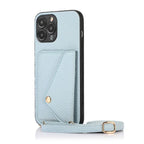 Solid Color Litchi Coin Purse iPhone Case - Viexta