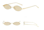 Elliptical metal sunglasses - Viexta
