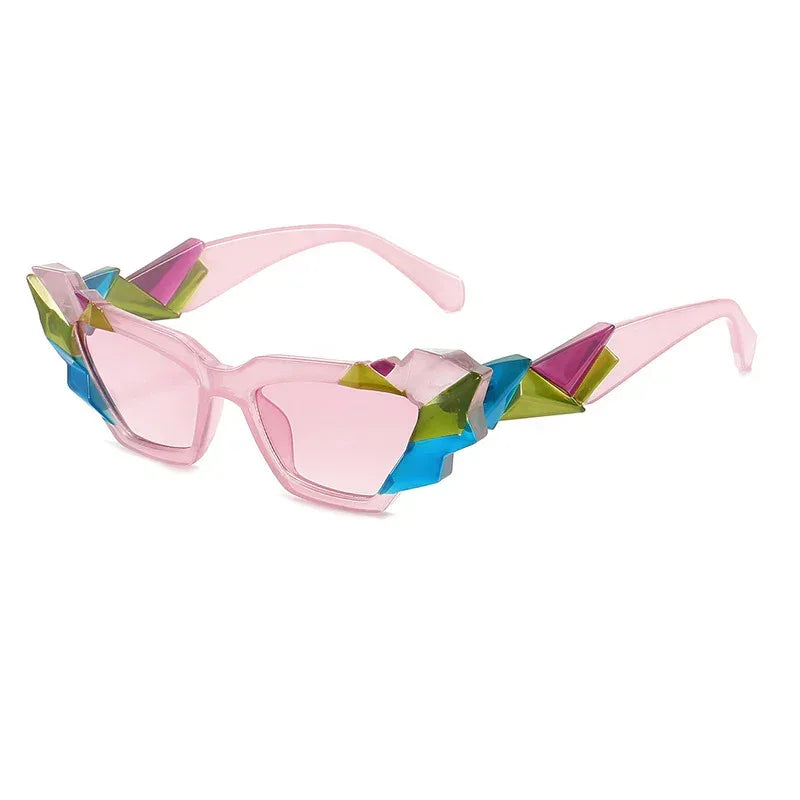 Women's Fashionable And Versatile Personality Irregular Glasses - Viexta