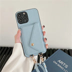 litchi-pattern-card-holder-iphone-case - Viexta