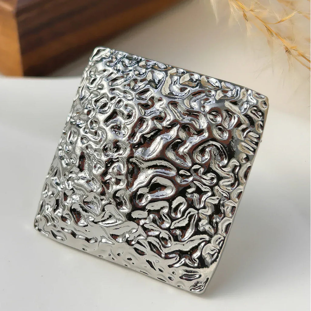 twin-pleated-square-ring - Viexta