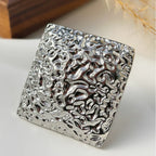 twin-pleated-square-ring - Viexta