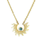 sun-flower-stainless-steel-necklace - Viexta