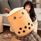 Fruit Drink Plush Stuffed Strawberry Boba Tea Cup Toy - Viexta