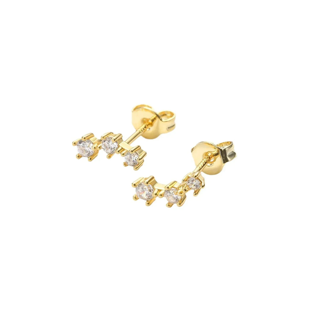 Trendy Earrings 3piece Drop-shaped Earclips - Viexta