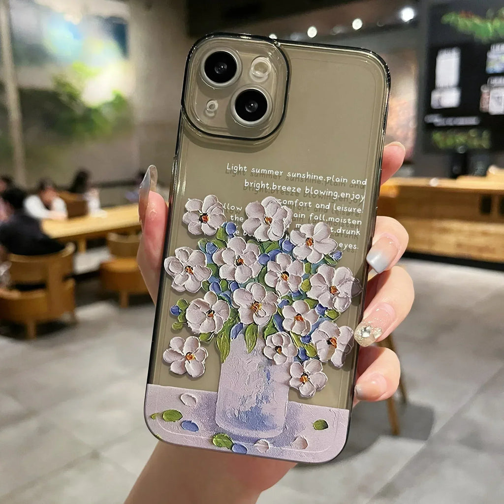 Little Flower Transparent Protective iPhone Case - Viexta