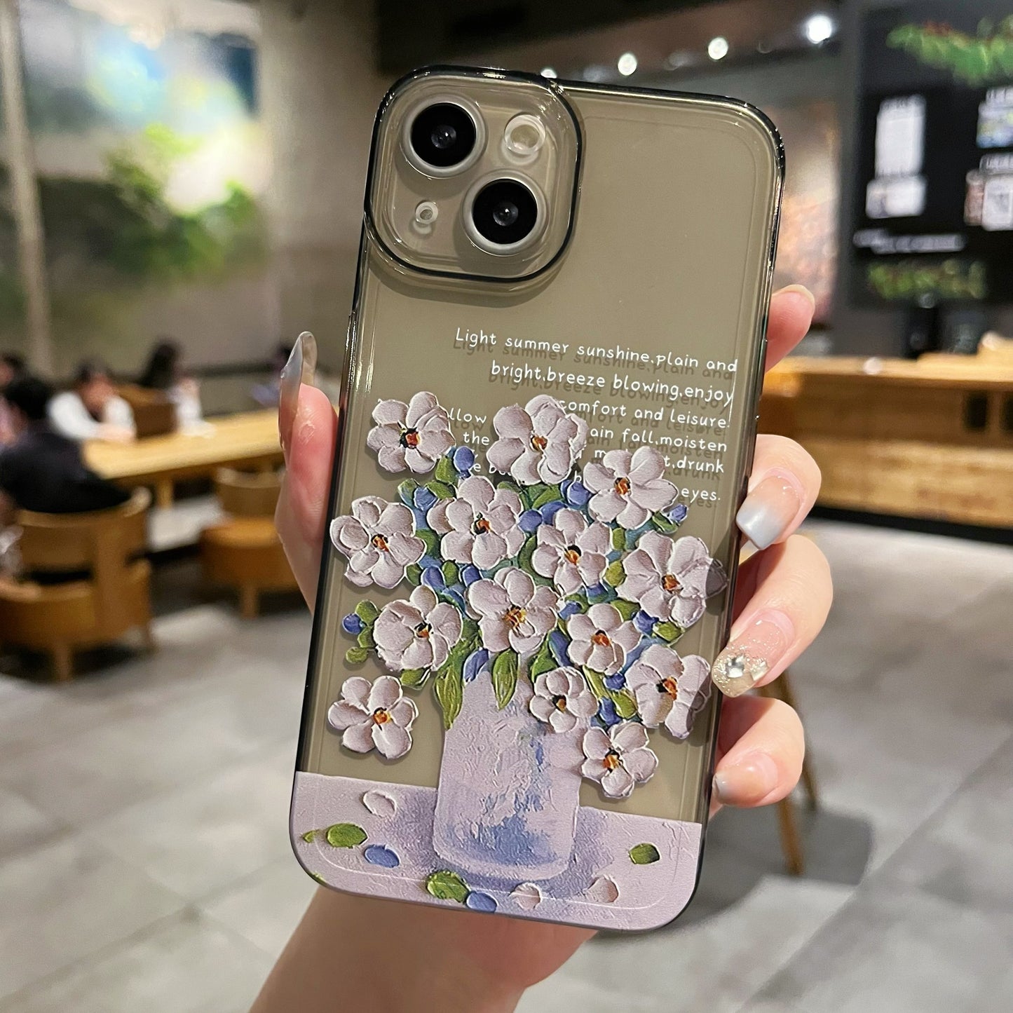 Little Flower Transparent Protective iPhone Case