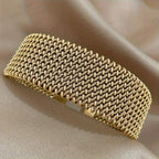 Embossed titanium steel bracelet