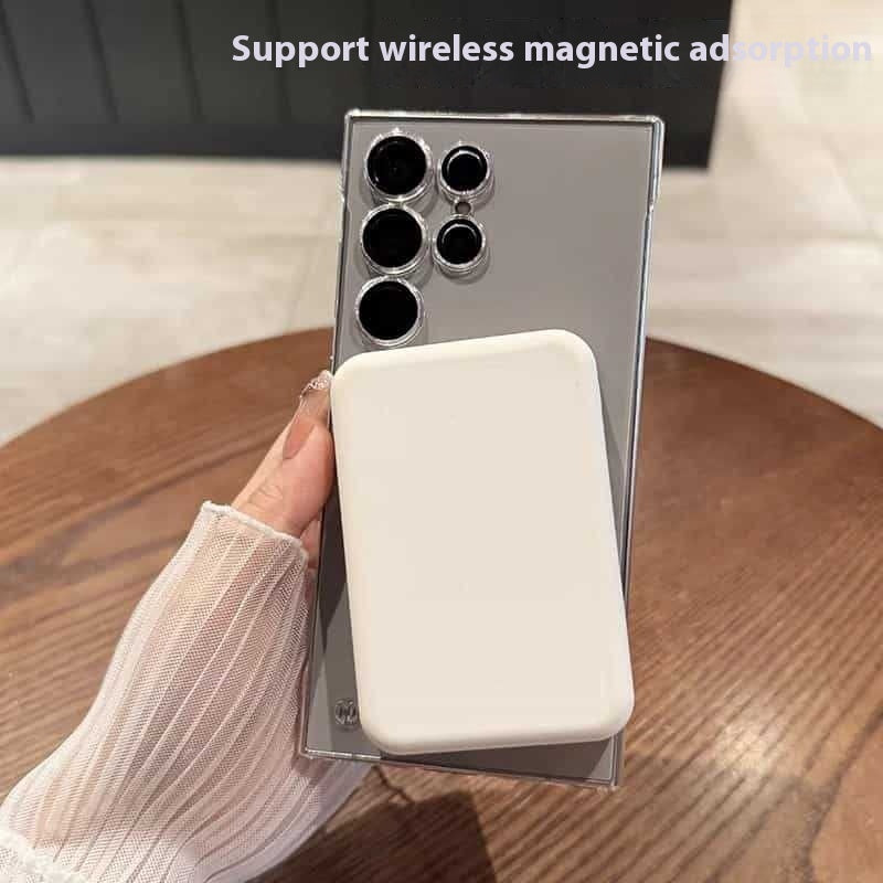 Frameless Magnetic Suction Lens Protector Frosted Samsung Case