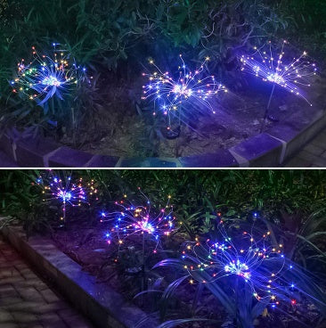 New Ground Plug Solar Fireworks Light