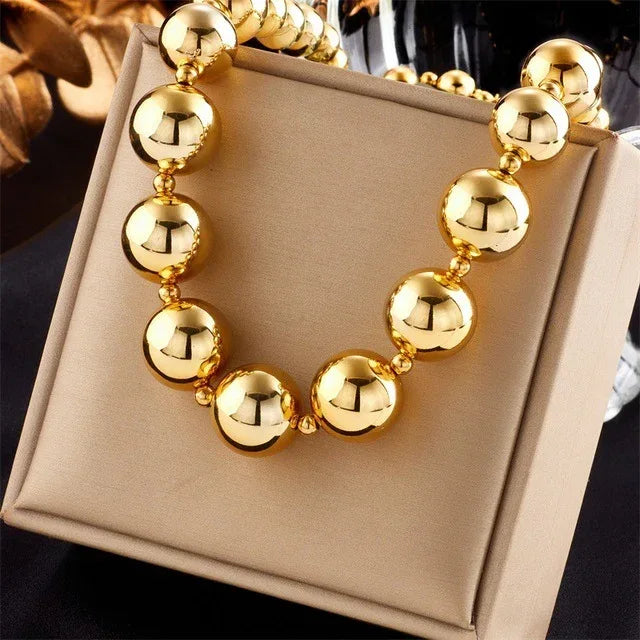 316L Stainless Steel Beaded Necklace - Viexta