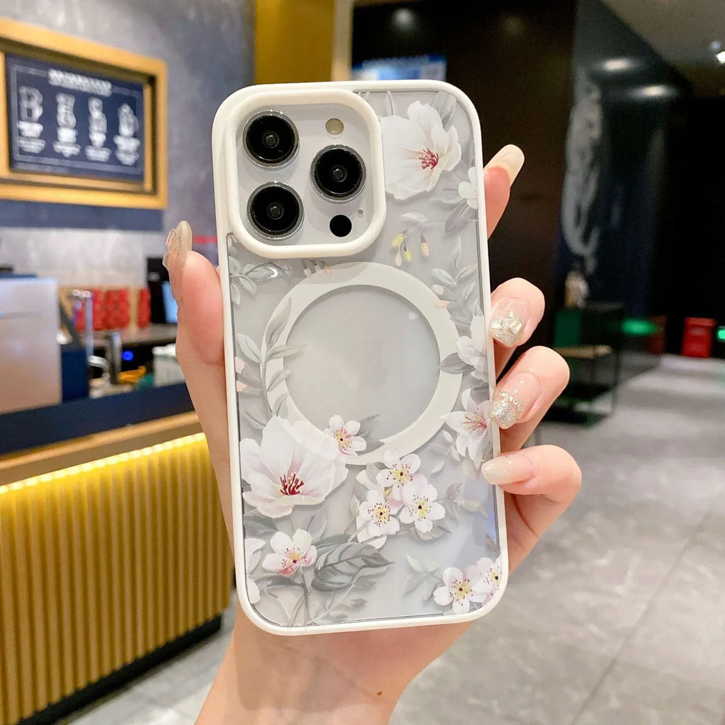 magnetic-acrylic-flower-iphone-case - Viexta