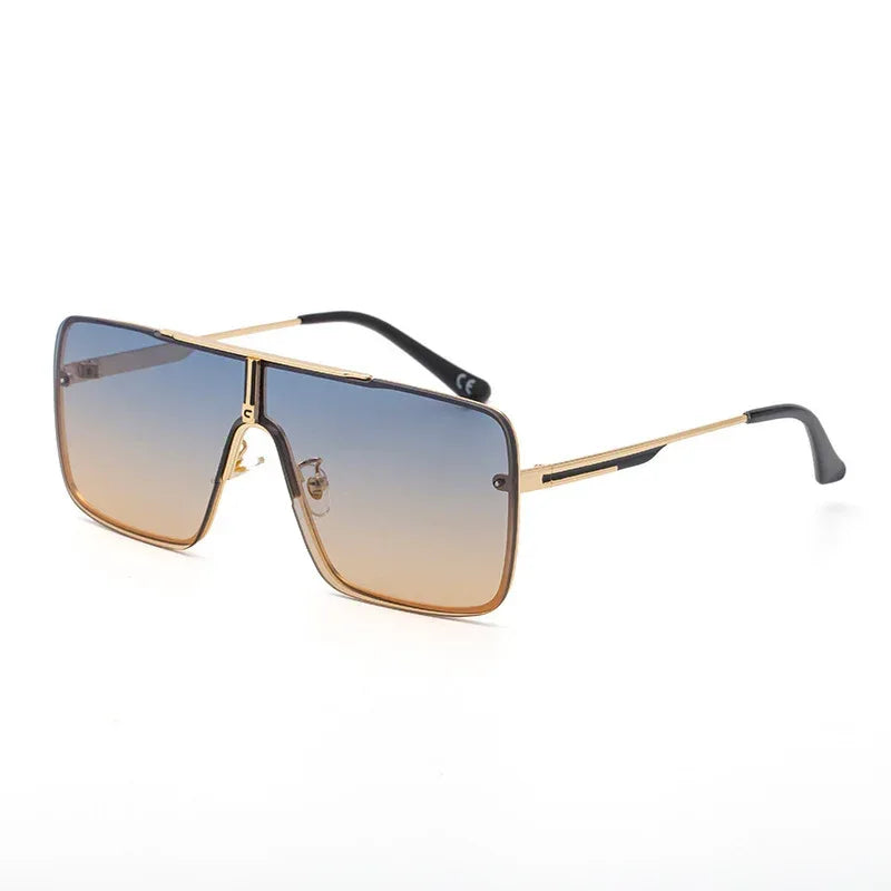 trendy-metal-large-square-one-piece-sunglasses - Viexta
