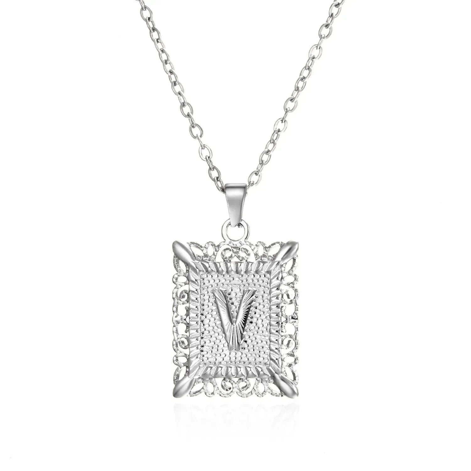 stainless-steel-initial-necklace - Viexta