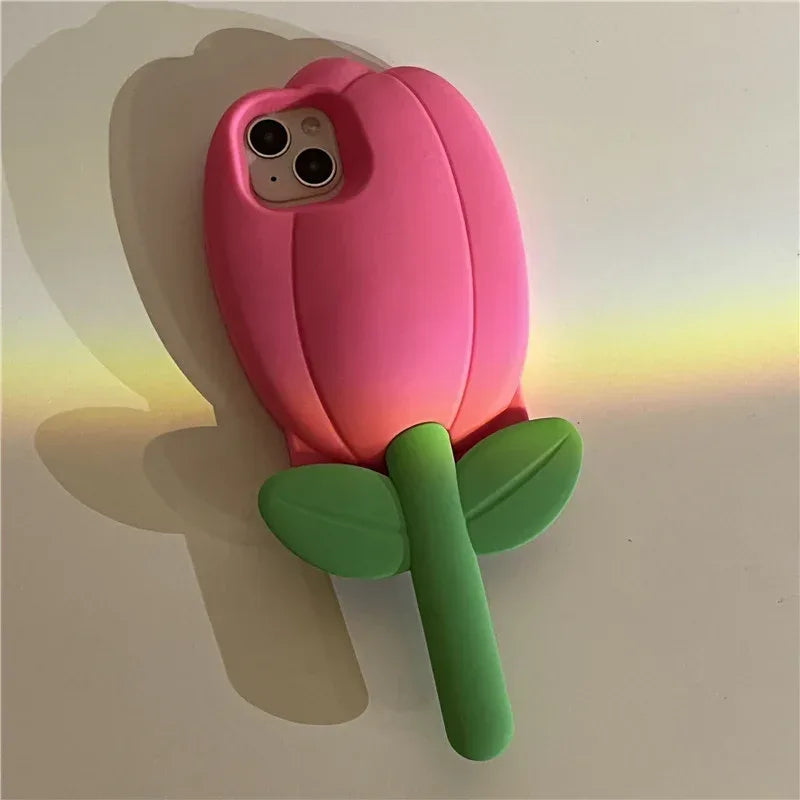 Tulip Flower Silicone Soft Case for IPhone - Viexta