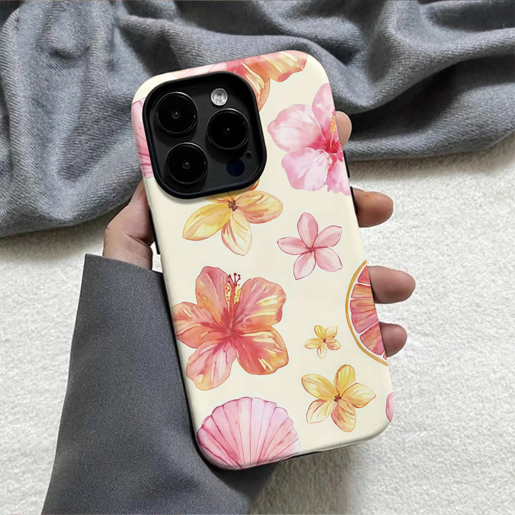 Flower Two-in-one Film iPhone Case - Viexta